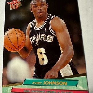 Avery Johnson Basketball Trading Card - San Antonio Spurs 92-93 Fleer Ultra #356